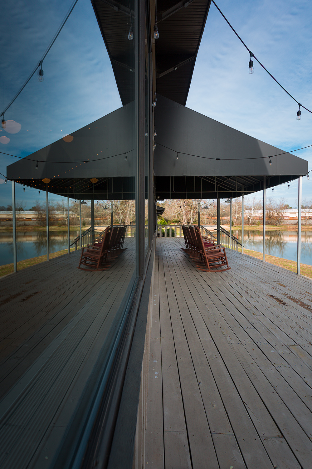 Lighthouse Knoxville - The Main Event outdoor deck (located pond side).