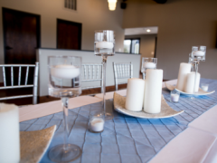 Lighthouse Knoxville works with local vendors for your table linens, place settings, and event decor.